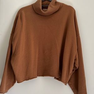 American Eagle cropped turtleneck sweatshirt.